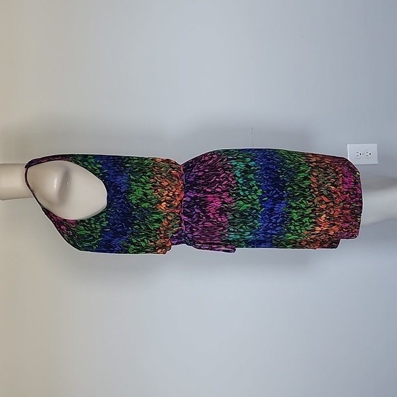 London Times sleeveless colorful floral dress-8 - Picture 2 of 6